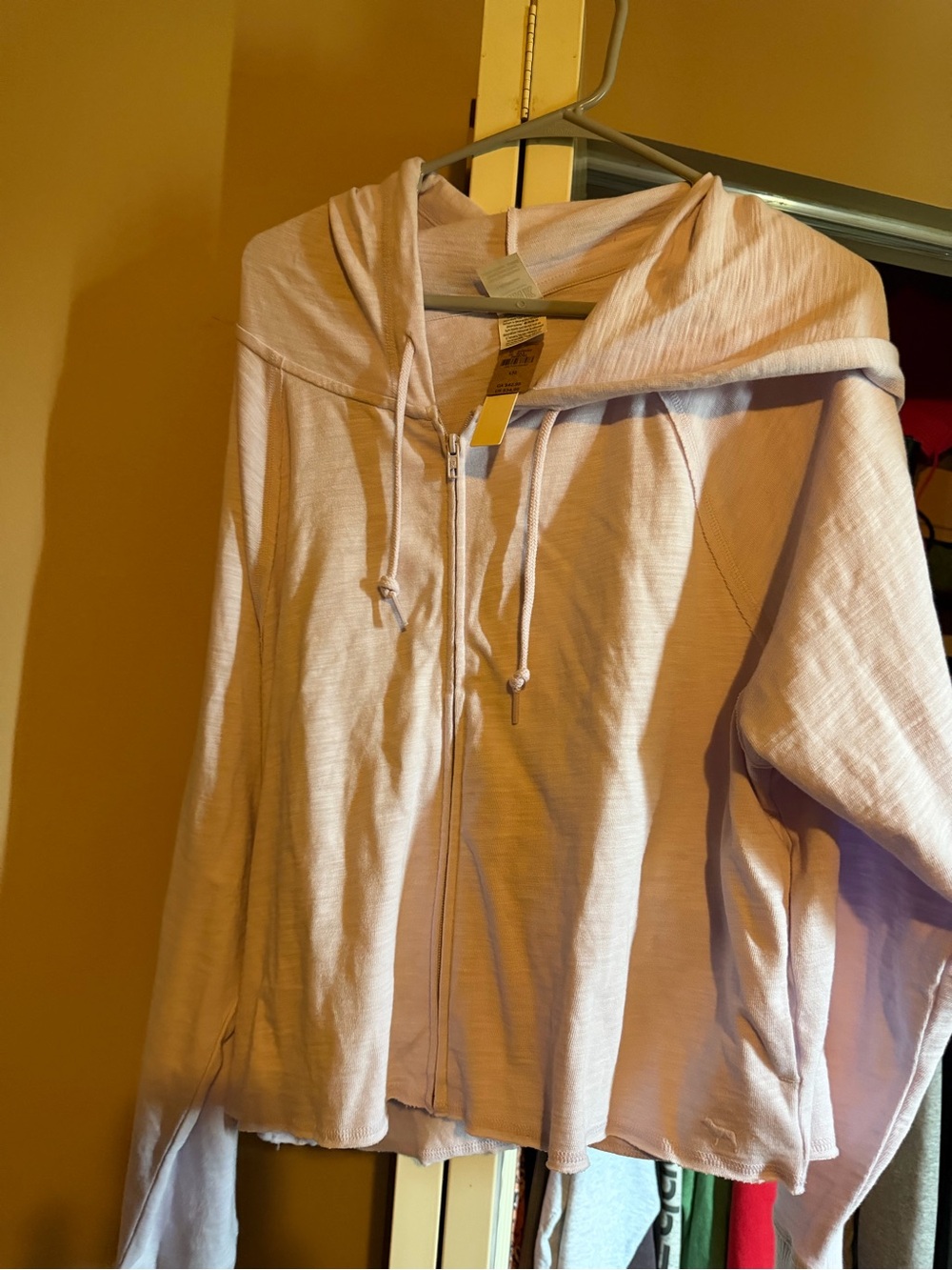 PINK Victoria's Secret Light Pink Zip-Up Hoodie